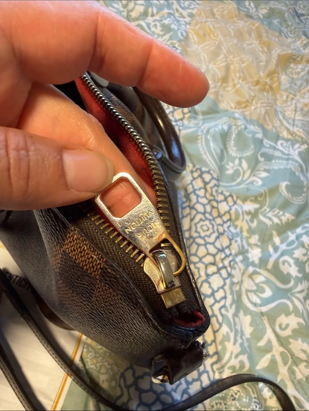 Louis Vuitton Brown Damier Ebene Shoulder Tote